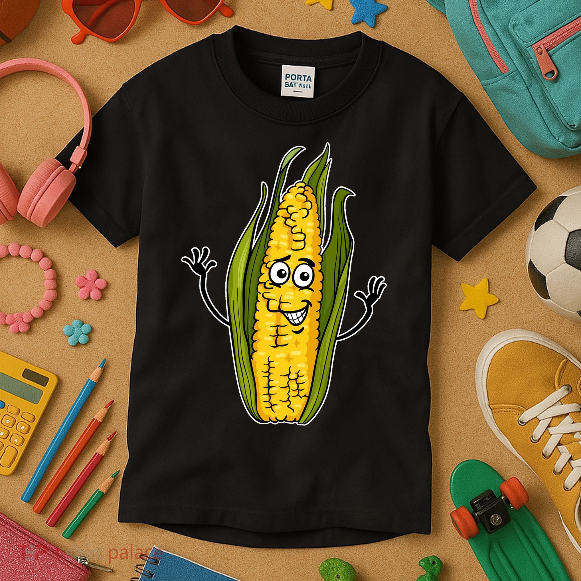 Funny Corn On The Cob Farmers Food Kids T-Shirt
