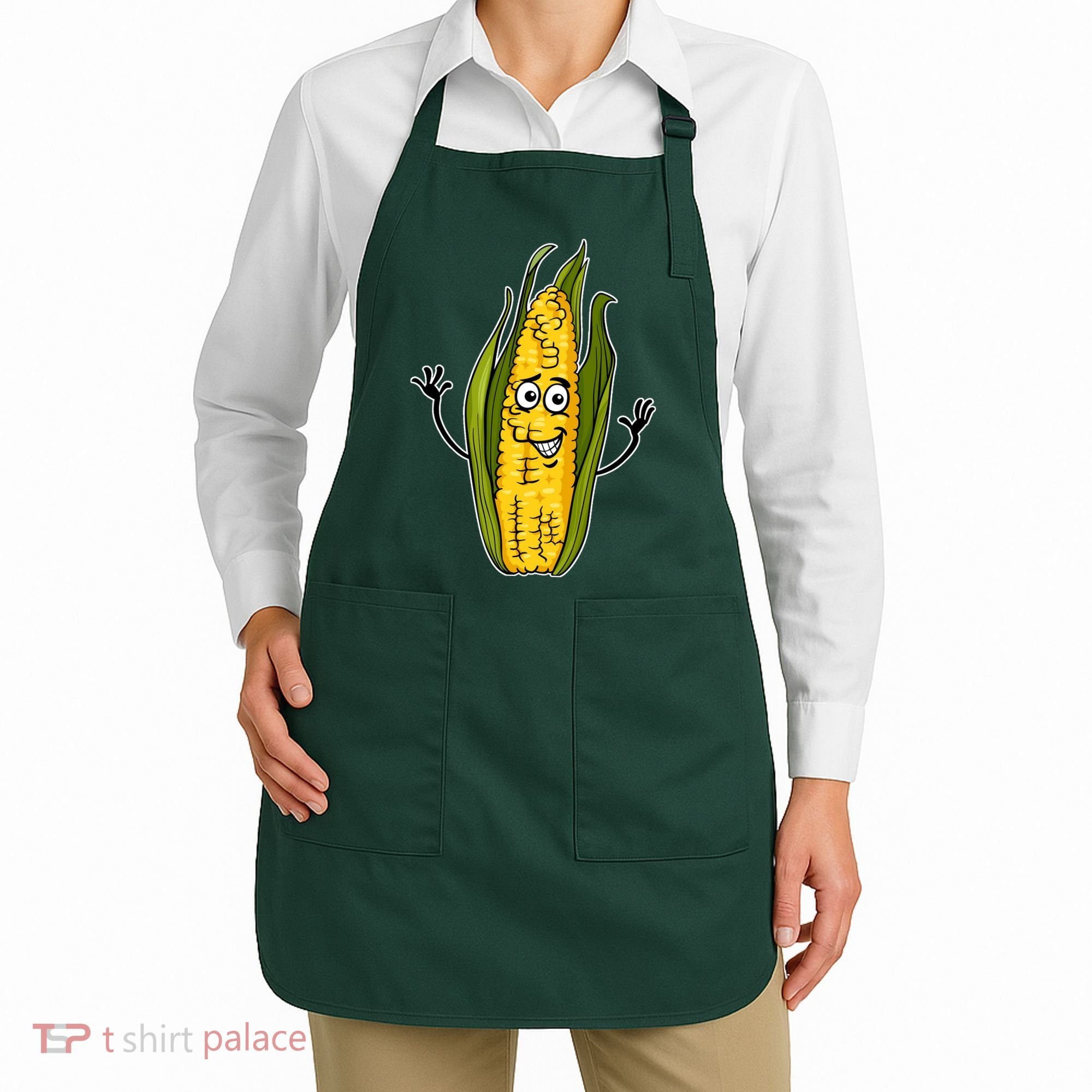 Funny Corn On The Cob Farmers Food Apron