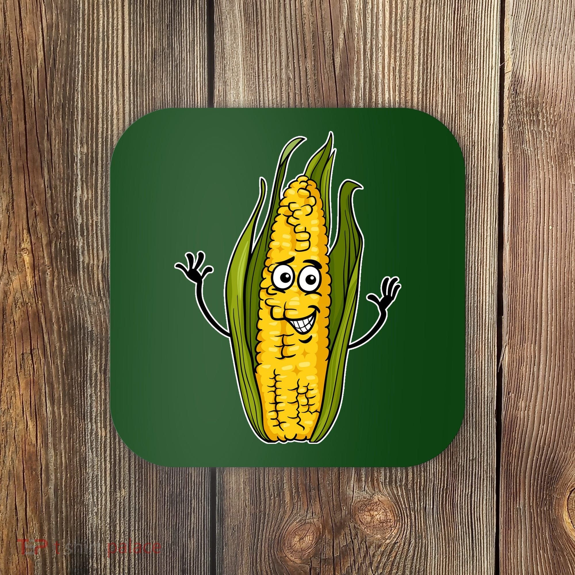Funny Corn On The Cob Farmers Food Coaster