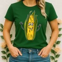 Funny Corn On The Cob Farmers Food Women's T-Shirt thumb 2
