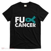 Fuck Cancer Ovarian Cancer Awareness Month Warrior T-Shirt thumb 0