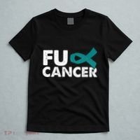 Fuck Cancer Ovarian Cancer Awareness Month Warrior T-Shirt thumb 5