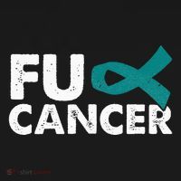 Fuck Cancer Ovarian Cancer Awareness Month Warrior Women's Hoodie thumb 2