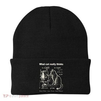 Funny Cat Physics Humor Design What Cats Really Thinks Beanie