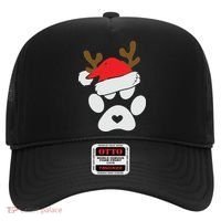 Funny Christmas Paws Santa Hat Horn Dog Xmas Hat thumb 0