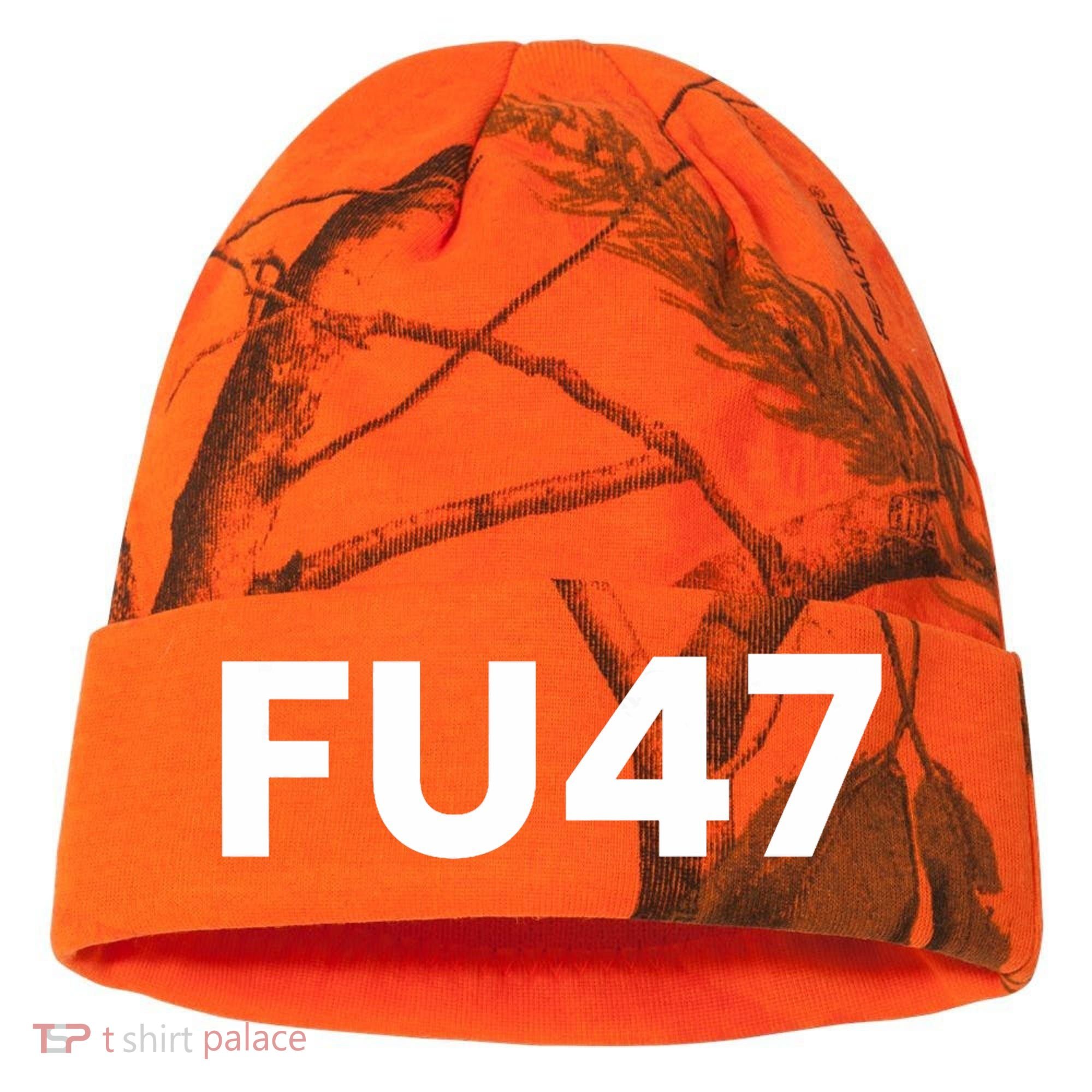 Fu47 Comedy Parody Kati Licensed 12" Camo Cuffed Beanie