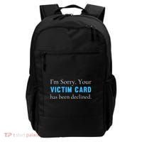 Funny Conservative Politically Incorrect Anti Woke Victim Card Backpack thumb 0