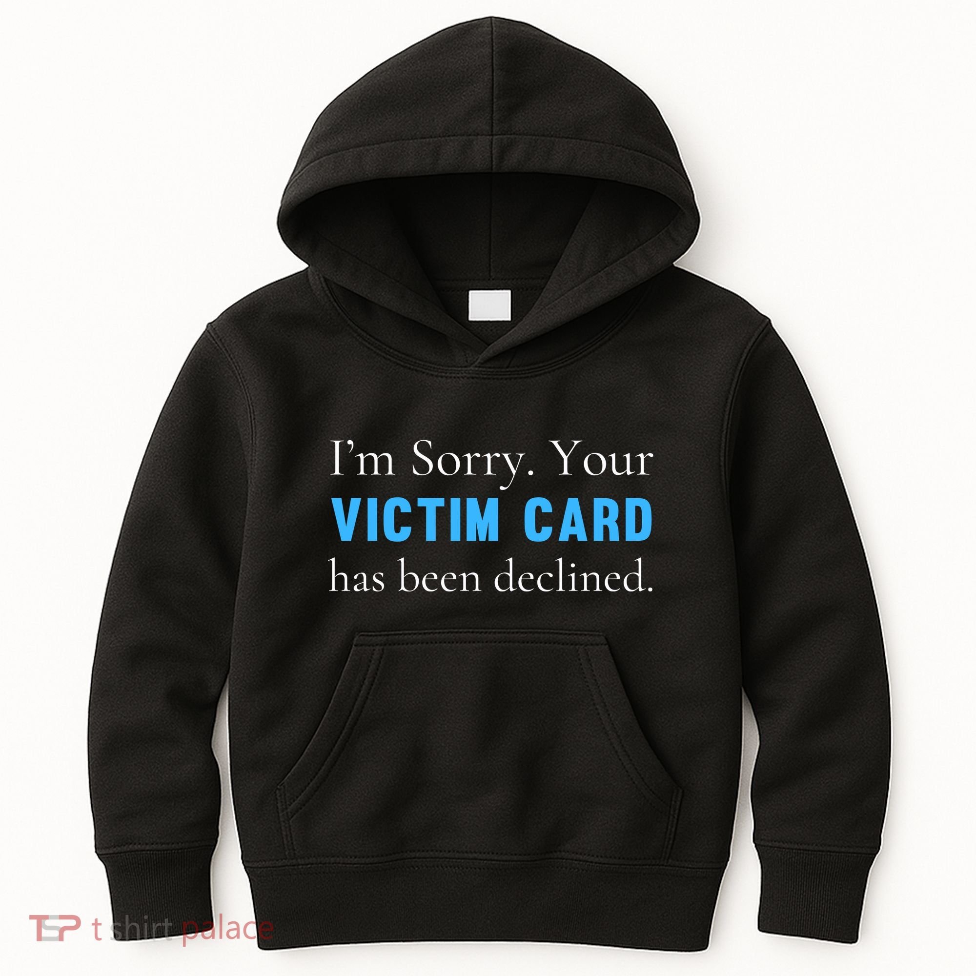 Funny Conservative Politically Incorrect Anti Woke Victim Card Kids Hoodie