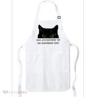 Funny Cat Pay Attention To Me Ignoring You Sarcastic Cat Mom Apron thumb 0