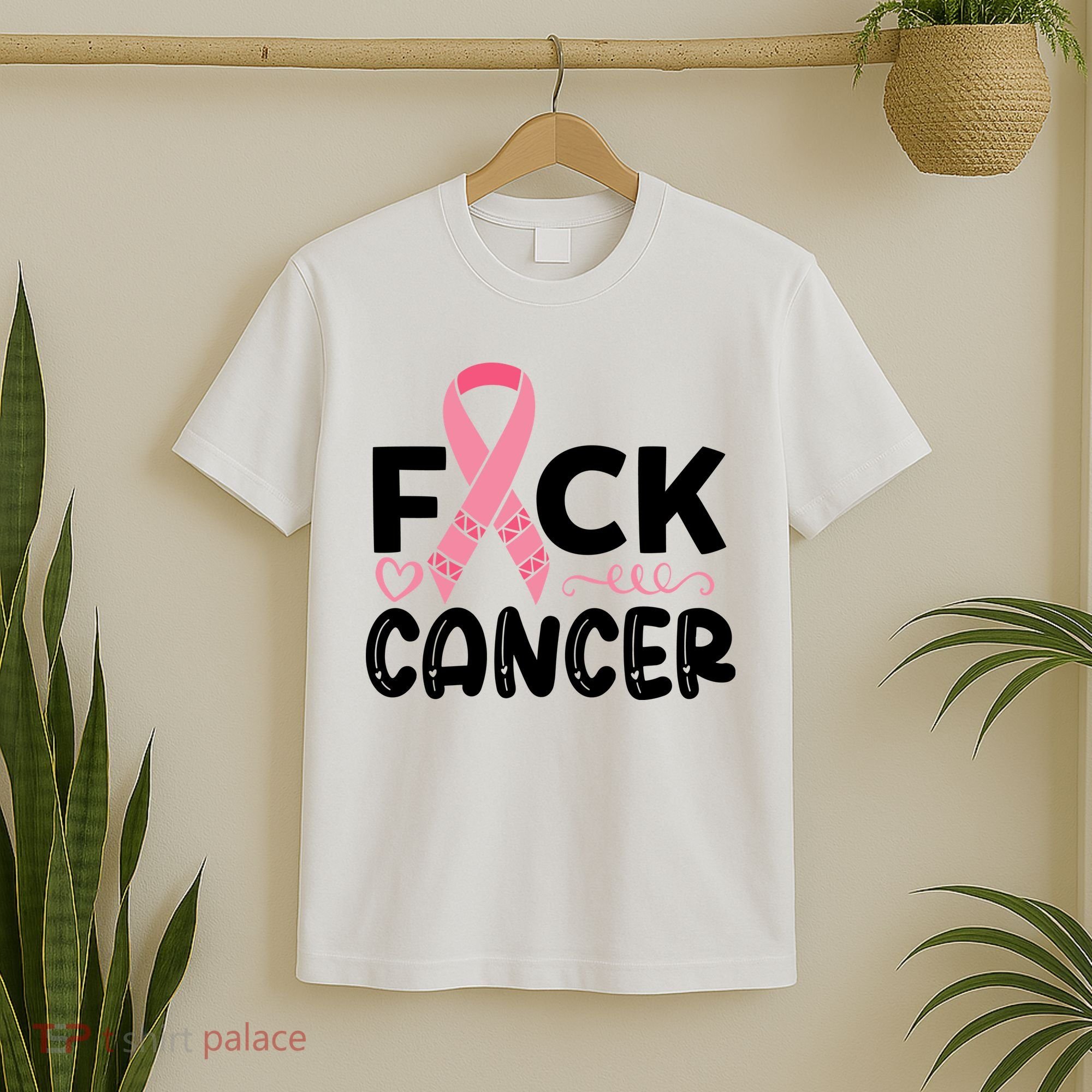 Fuck Cancer Pink Ribbon Breast Cancer T-Shirt