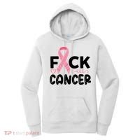 Fuck Cancer Pink Ribbon Breast Cancer Women's Hoodie thumb 0