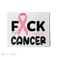 Fuck Cancer Pink Ribbon Breast Cancer Mousepad thumb 0