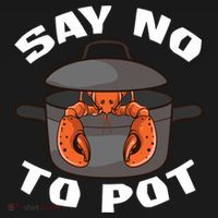 Funny Crawfish Pun Lobster Say No To Pot Cute Lobster Gift Women's Hoodie thumb 2