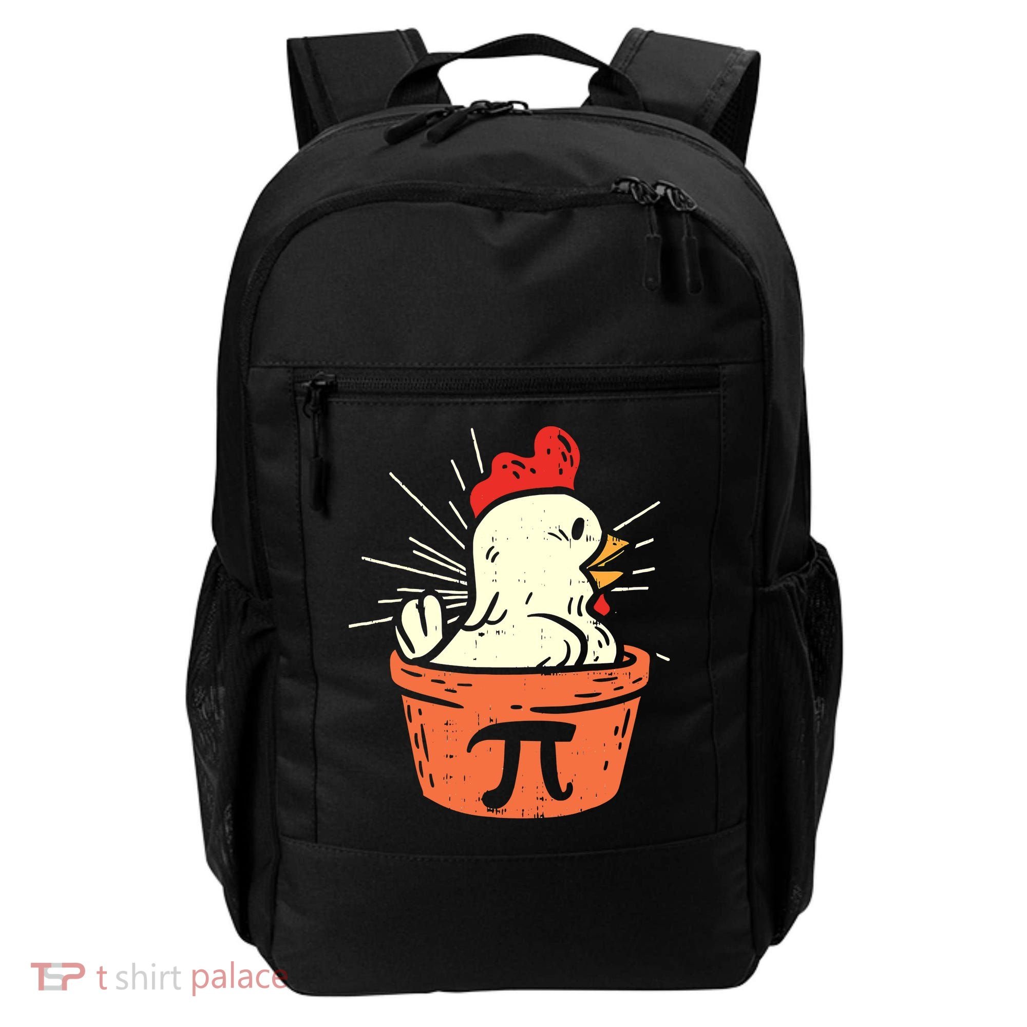 Funny Chicken Pot Pi Day Pie Math Lover Geek 3 14 Backpack