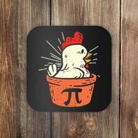 Funny Chicken Pot Pi Day Pie Math Lover Geek 3 14 Coaster thumb 0
