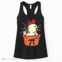 Funny Chicken Pot Pi Day Pie Math Lover Geek 3 14 Women's Tank Top thumb 0