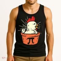 Funny Chicken Pot Pi Day Pie Math Lover Geek 3 14 Tank Top thumb 3