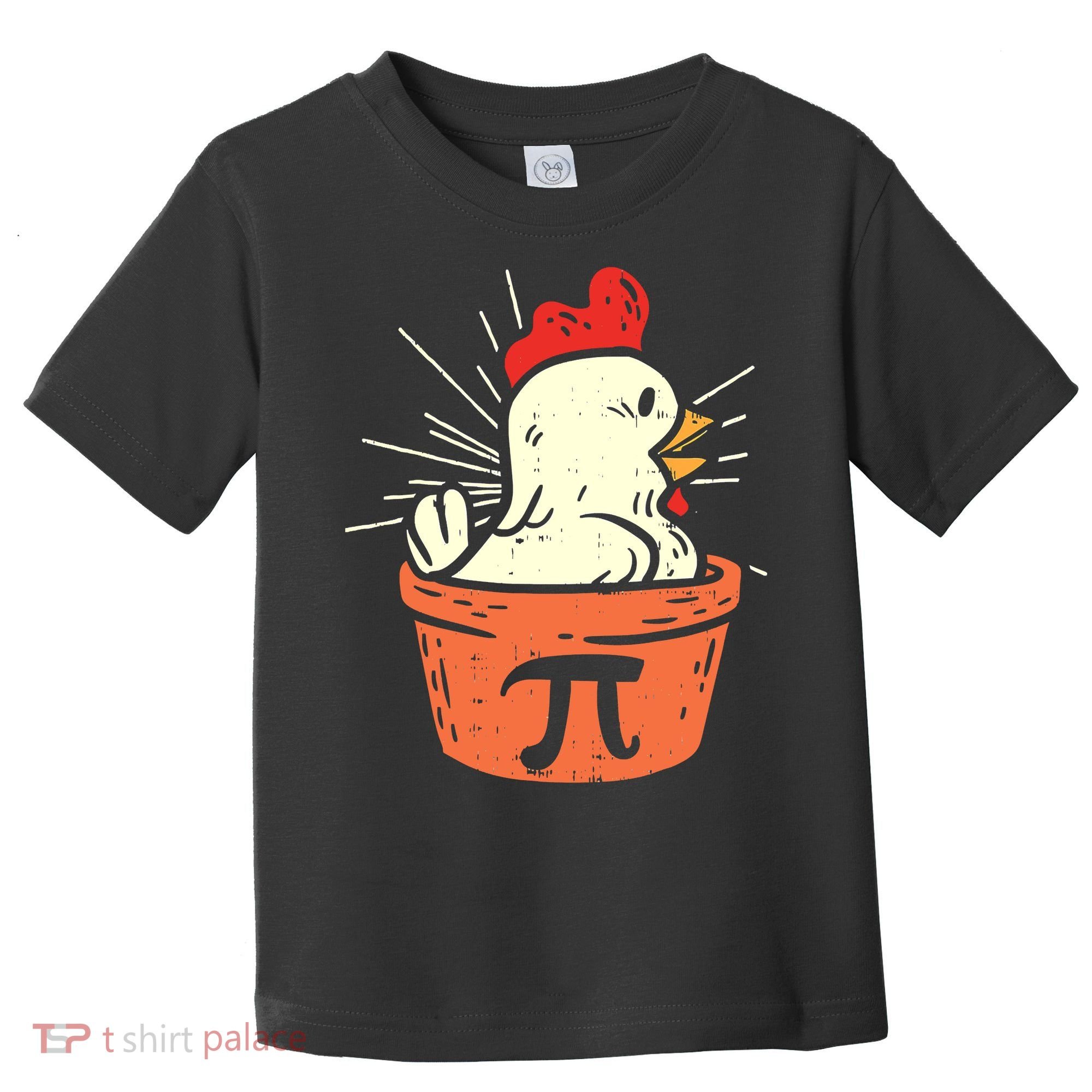 Funny Chicken Pot Pi Day Pie Math Lover Geek 3 14 Toddler T-Shirt