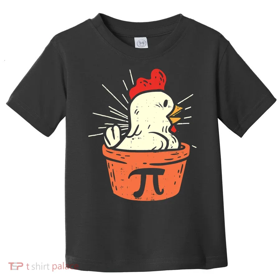 Funny Chicken Pot Pi Day Pie Math Lover Geek 3 14 Toddler T-Shirt