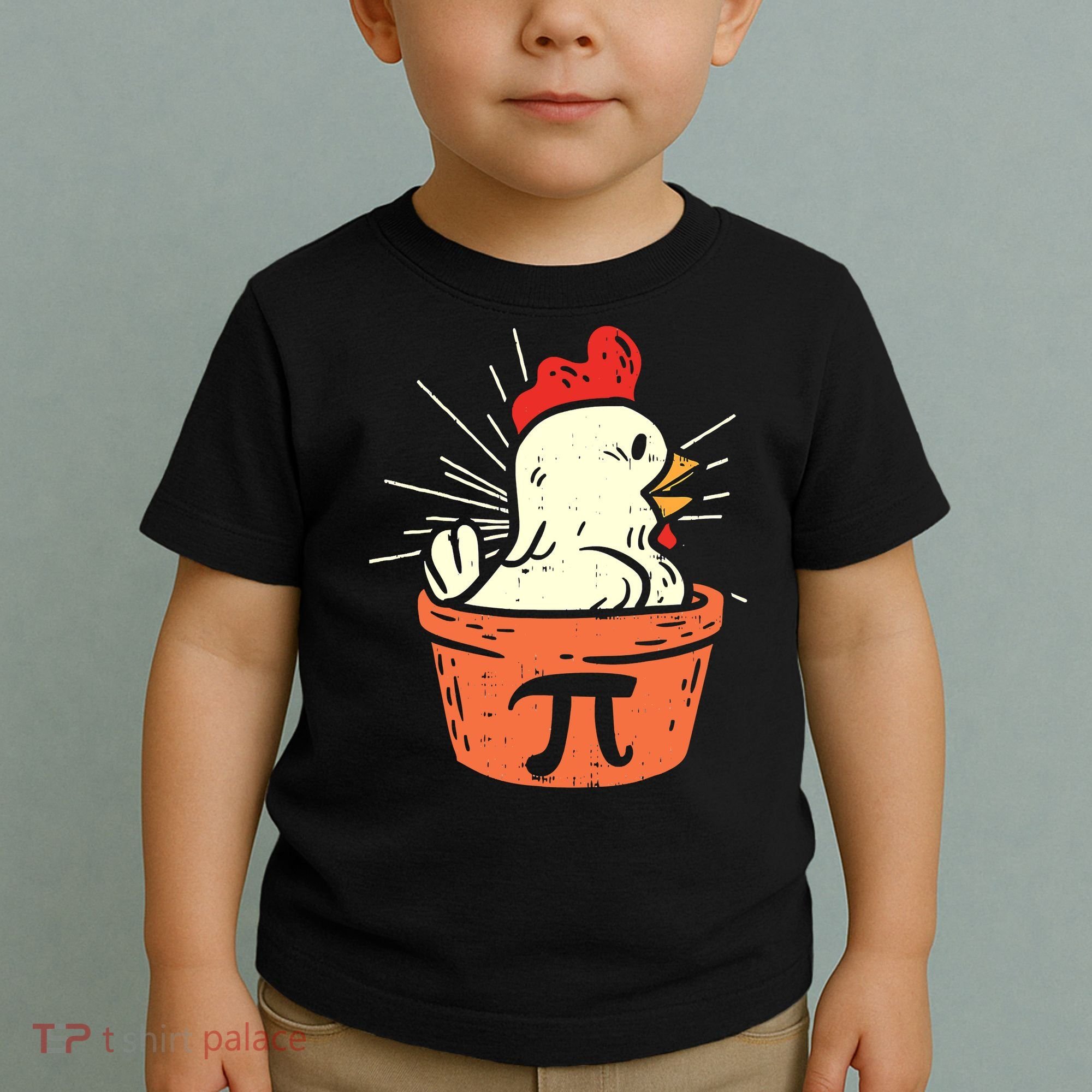 Funny Chicken Pot Pi Day Pie Math Lover Geek 3 14 Toddler T-Shirt