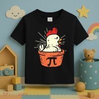 Funny Chicken Pot Pi Day Pie Math Lover Geek 3 14 Toddler T-Shirt thumb 3