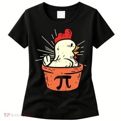 Funny Chicken Pot Pi Day Pie Math Lover Geek 3 14 Women's T-Shirt