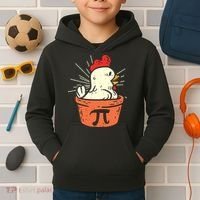 Funny Chicken Pot Pi Day Pie Math Lover Geek 3 14 Kids Hoodie thumb 2