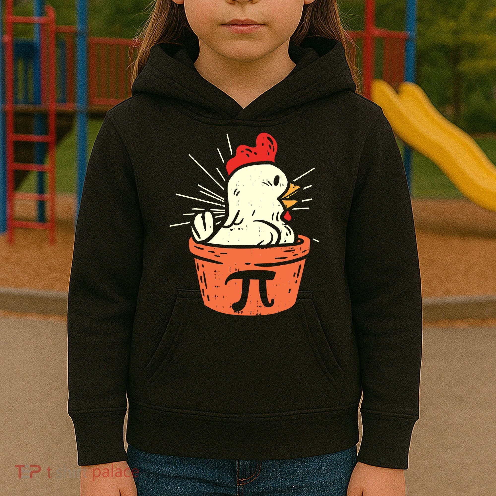 Funny Chicken Pot Pi Day Pie Math Lover Geek 3 14 Kids Hoodie