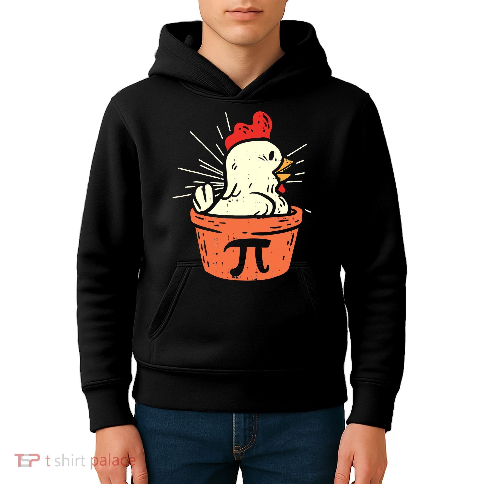 Funny Chicken Pot Pi Day Pie Math Lover Geek 3 14 Kids Hoodie