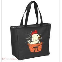 Funny Chicken Pot Pi Day Pie Math Lover Geek 3 14 Tote Bag thumb 2