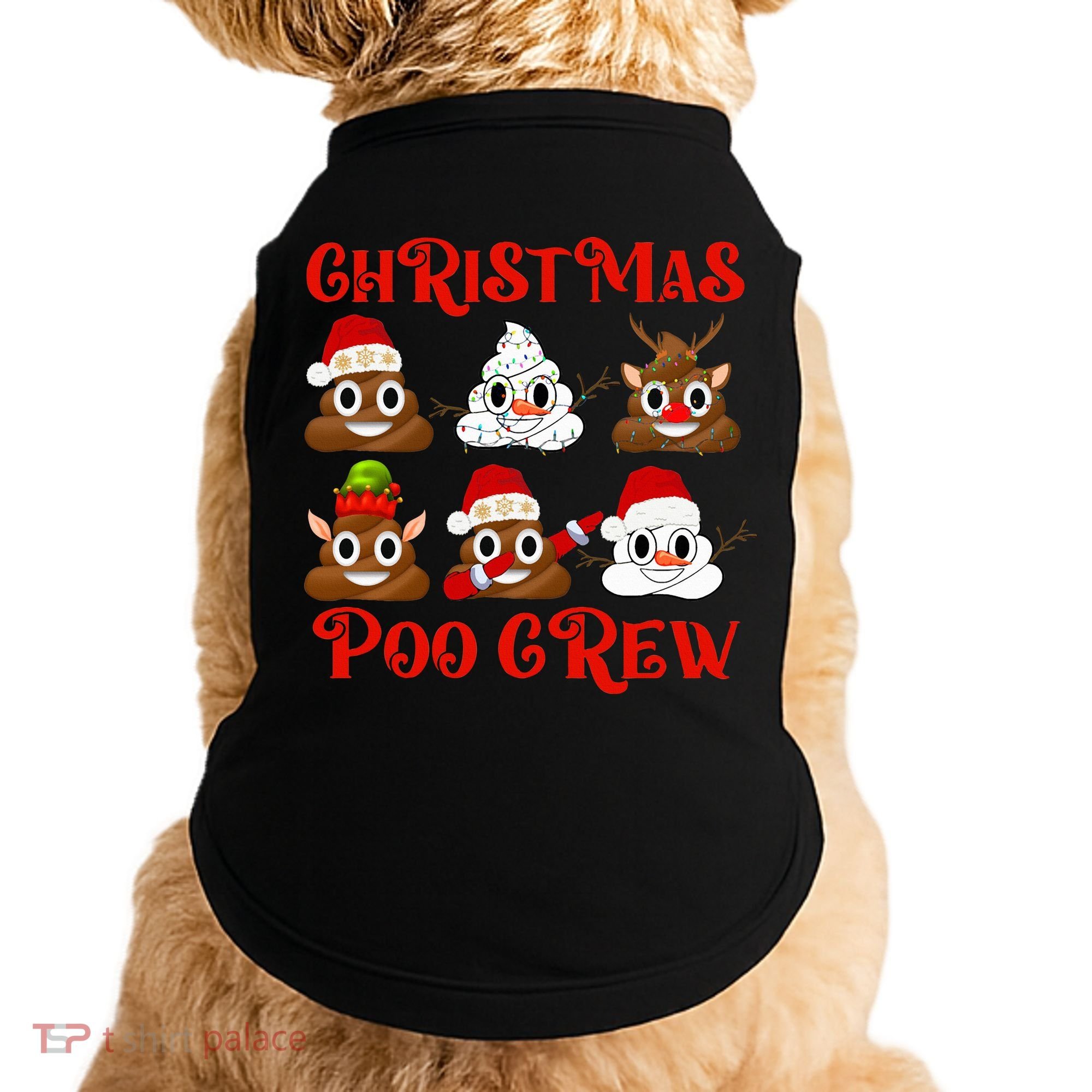 Funny Christmas Poop Crew Witner Holiday  Doggie Tank