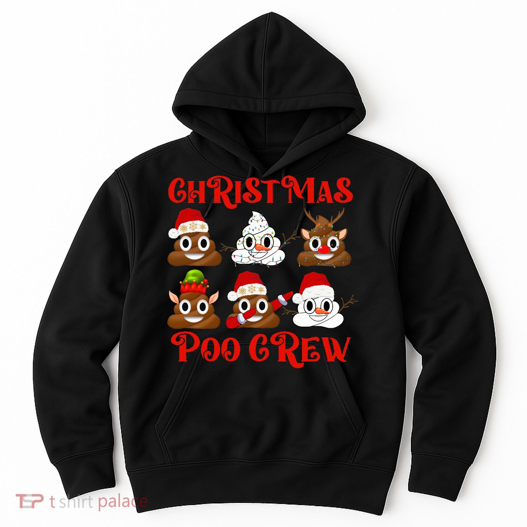 Funny Christmas Poop Crew Witner Holiday  Hoodie