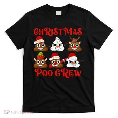 Funny Christmas Poop Crew Witner Holiday  T-Shirt
