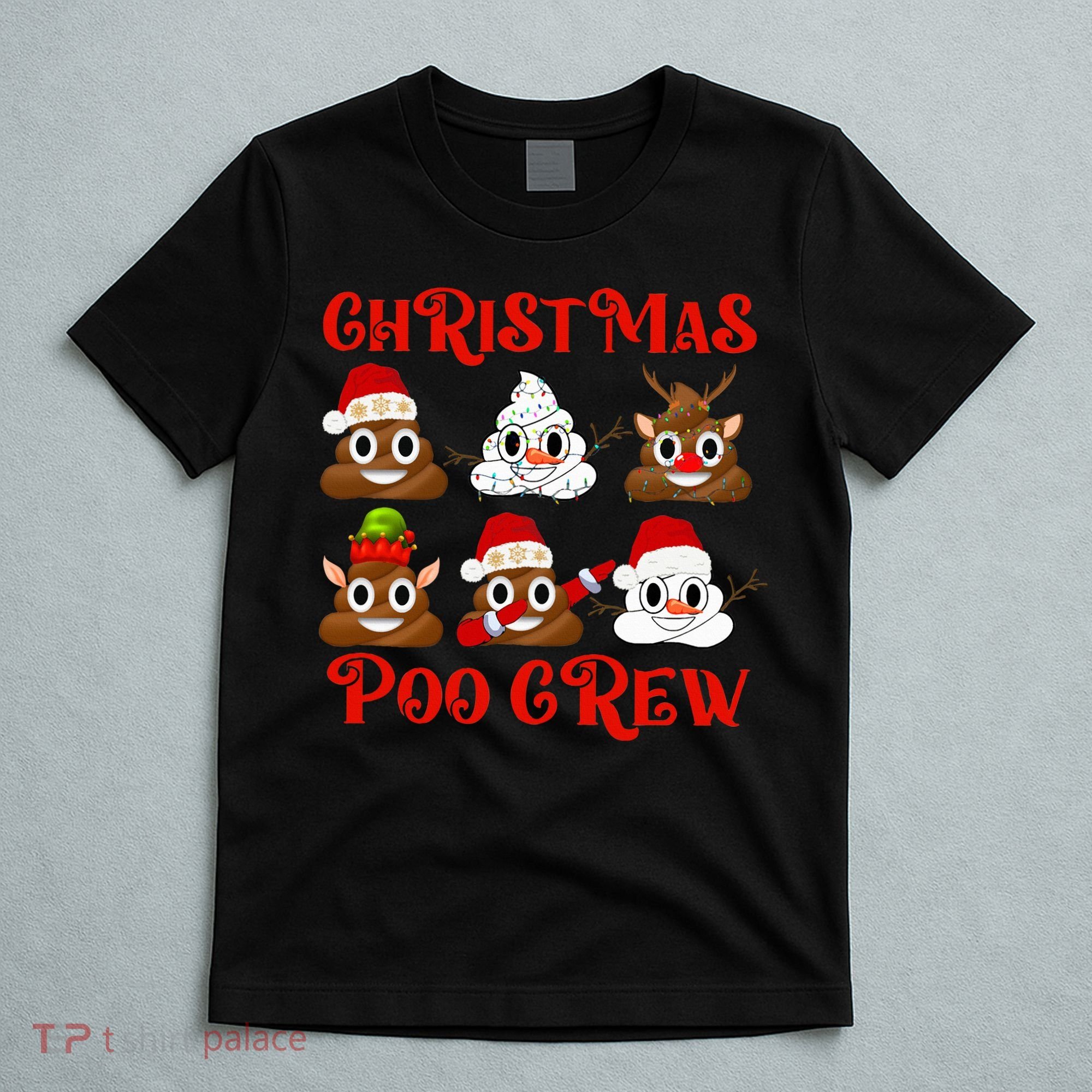 Funny Christmas Poop Crew Witner Holiday  T-Shirt