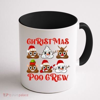 Funny Christmas Poop Crew Witner Holiday  Coffee Mug back