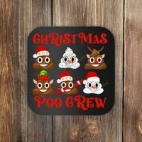Funny Christmas Poop Crew Witner Holiday  Coaster thumb 0