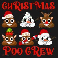 Funny Christmas Poop Crew Witner Holiday  Coaster thumb 2
