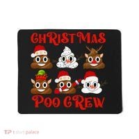 Funny Christmas Poop Crew Witner Holiday  Mousepad thumb 0