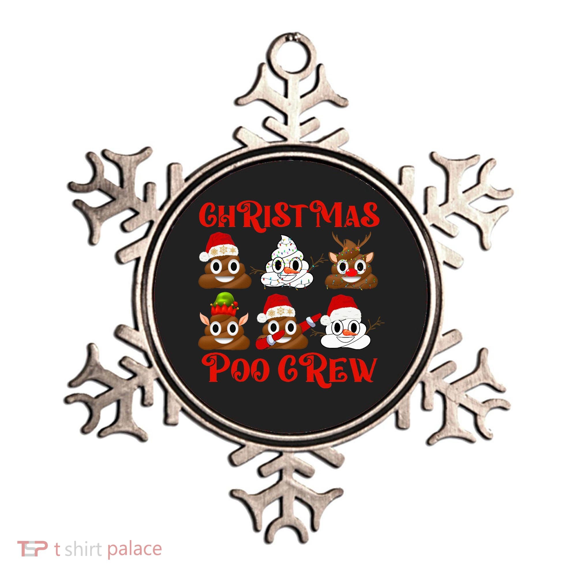 Funny Christmas Poop Crew Witner Holiday  Ornament