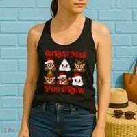 Funny Christmas Poop Crew Witner Holiday  Women's Tank Top thumb 2