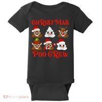 Funny Christmas Poop Crew Witner Holiday  Baby Bodysuit thumb 0