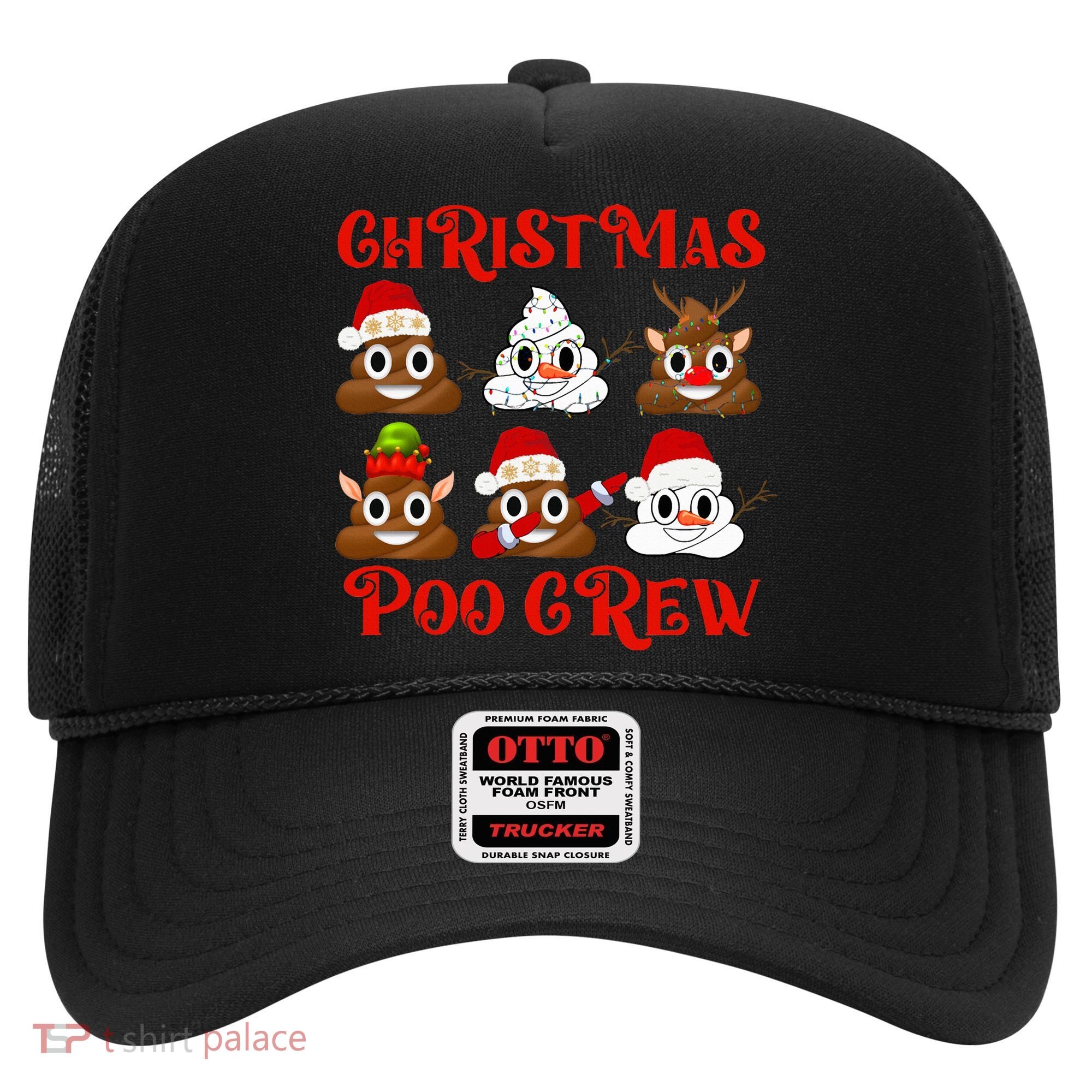 Funny Christmas Poop Crew Witner Holiday  Hat