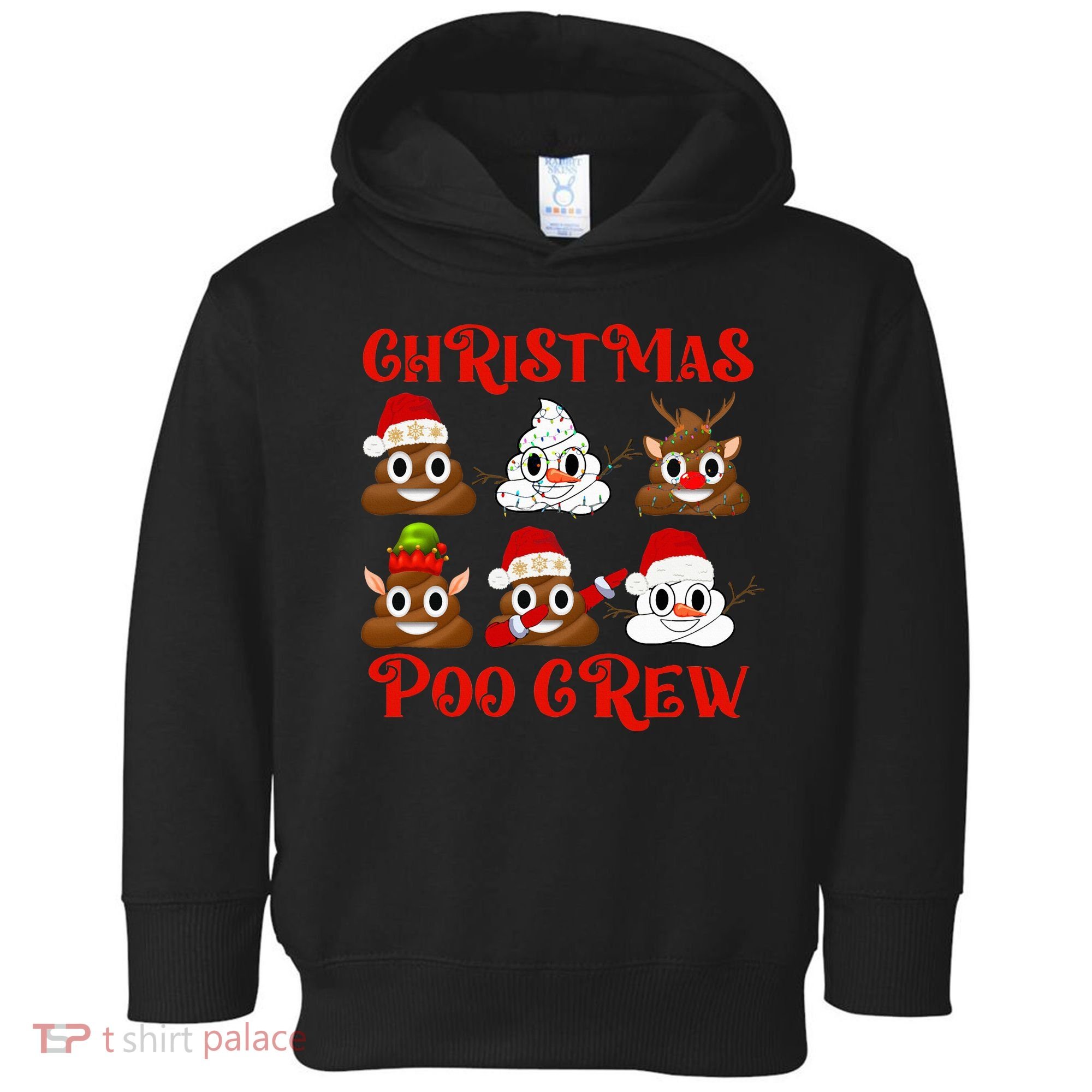 Funny Christmas Poop Crew Witner Holiday  Toddler Hoodie