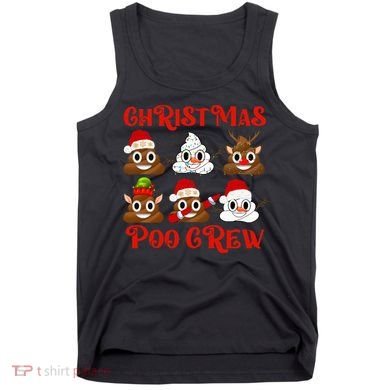 Funny Christmas Poop Crew Witner Holiday  Tank Top