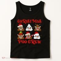 Funny Christmas Poop Crew Witner Holiday  Tank Top thumb 2