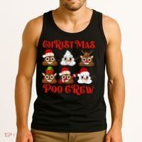 Funny Christmas Poop Crew Witner Holiday  Tank Top thumb 3