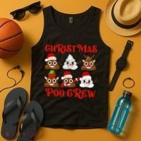 Funny Christmas Poop Crew Witner Holiday  Tank Top thumb 4