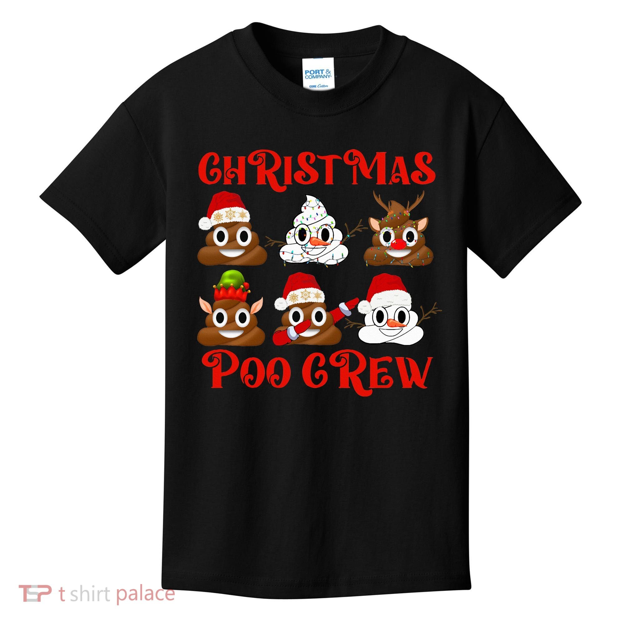 Funny Christmas Poop Crew Witner Holiday  Kids T-Shirt