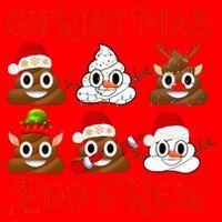 Funny Christmas Poop Crew Witner Holiday  Santa Hat thumb 1