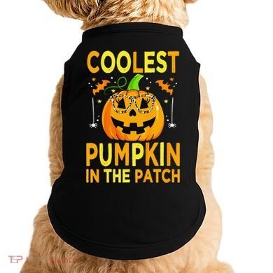 Funny Coolest Pumpkin In The Patch Funny Halloween Doggie Tank